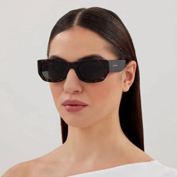 NEW SAINT LAURENT HAVANA GREY SQUARE SUNGLASSES SL713 002 EYEWEAR SL 713 002